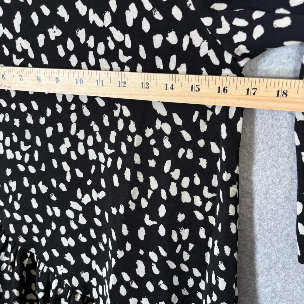 Hayden Girls Babydoll Dress Large Dalmatian Tiered Asymmetric Ruffles Flowy‎
